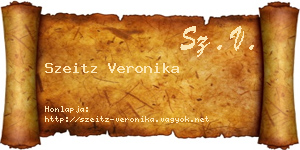 Szeitz Veronika névjegykártya
